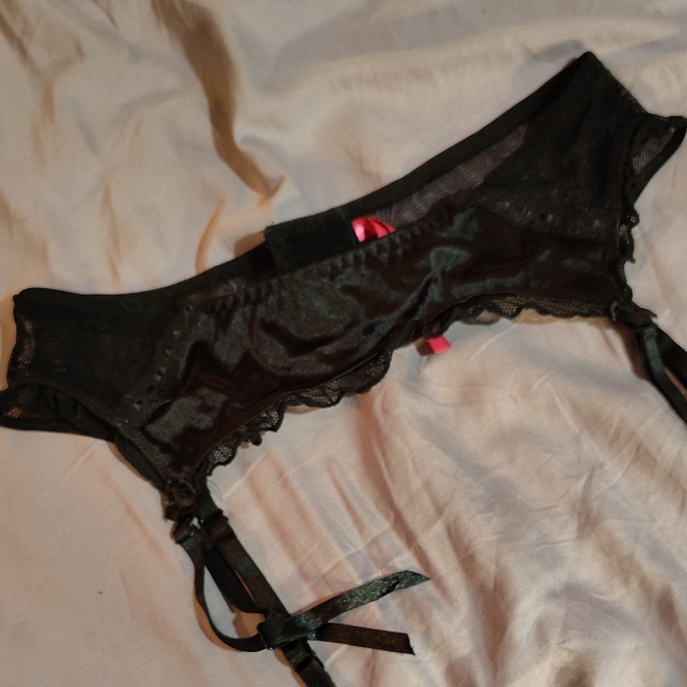 Black Lace Garter Belt By Seven Till Midnight